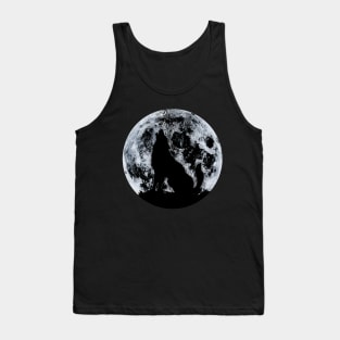 Wolf And Moon Tank Top